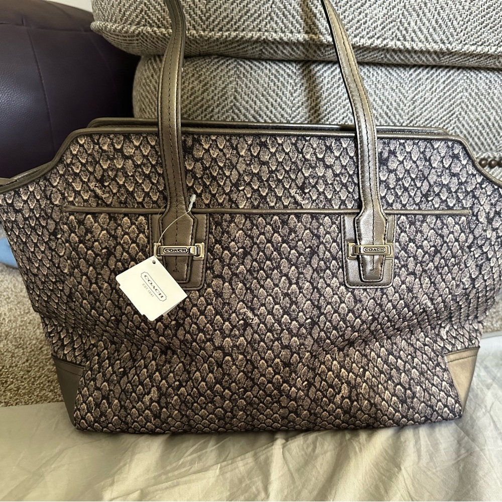 Coach purse snake print